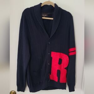 Grease Rydell High Tasso Elba Black Cardigan Large